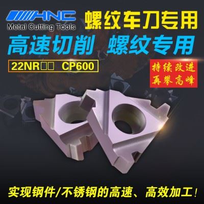 海纳22NR TR3.5/4.0/4.5/5.0/6.0钢件不锈钢30度T型内螺纹刀片