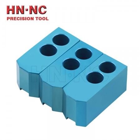 海纳6寸铝合金油压生爪气动液压卡盘软爪数控车床三爪卡爪